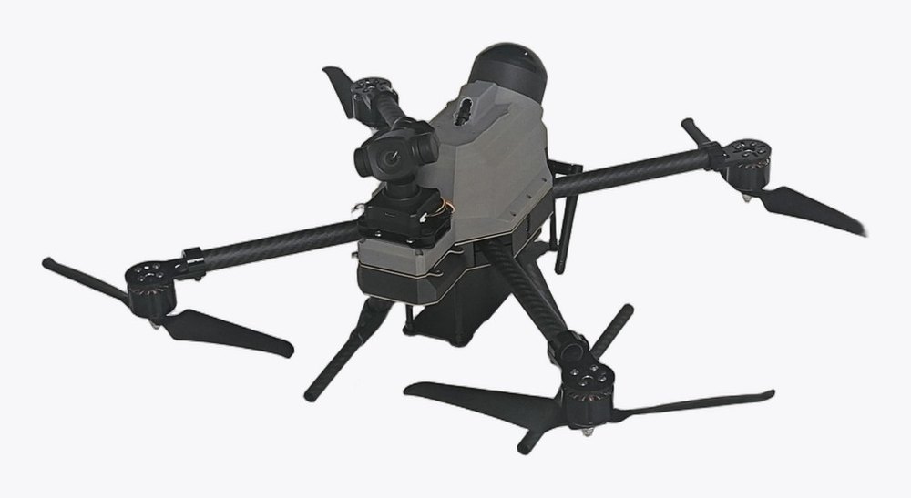 Quadrotor with electro-optical gimbal