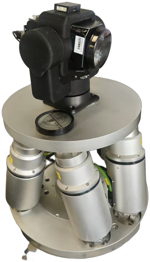 Two-axis gimbal on a 6-DOF motion platform