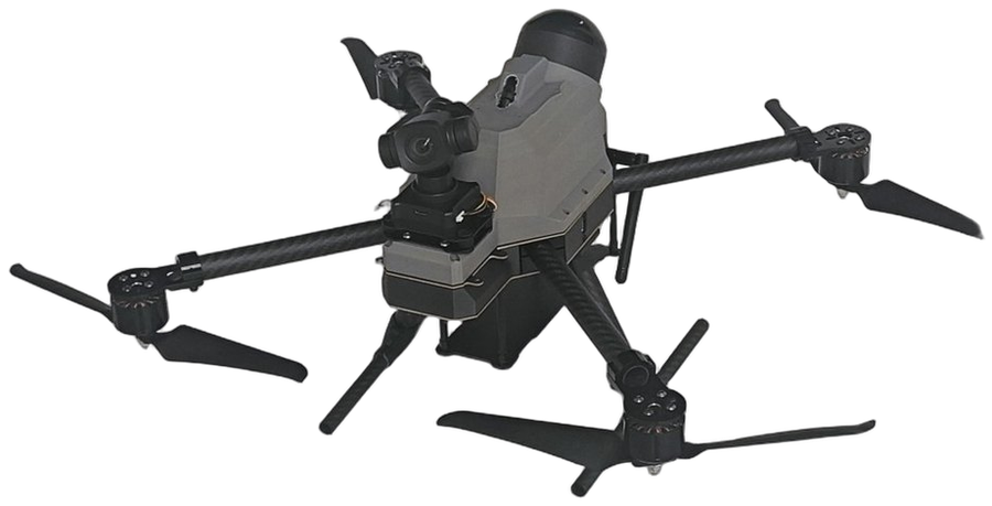 Quadrotor with gimbal pod
