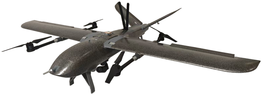 Compound-wing VTOL with a gimbal pod